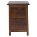 Highland Home Boston Bedside Table 2 Drawer Cabinet Dark Brown - LuminexFurnitureBedside TableBT209