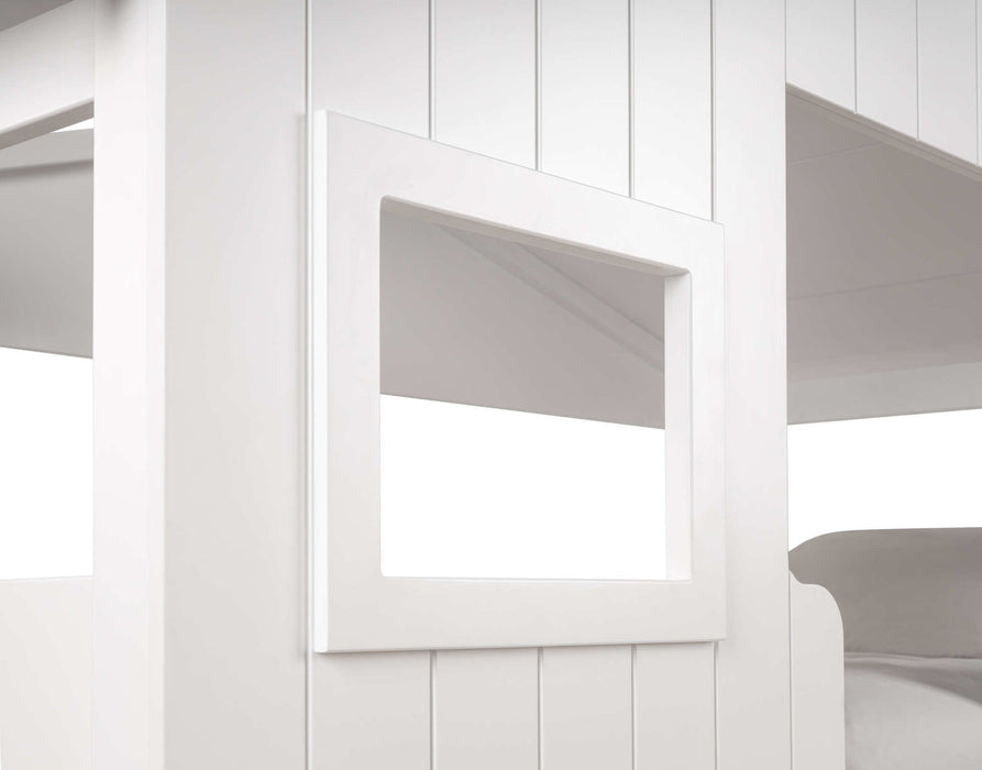 Honeybee Treehouse Bunk Bed – White Wooden Kids Bed - Luminex FurnitureBunk BedWIL101