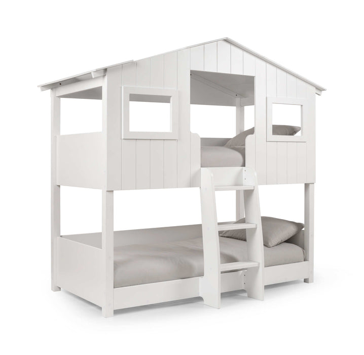 Honeybee Treehouse Bunk Bed – White Wooden Kids Bed - Luminex FurnitureBunk BedWIL101