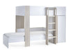 Hopscotch Bunk Bed – Pale Wood & White with Storage - Luminex FurnitureBunk BedHOR201