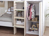 Hopscotch Bunk Bed – Pale Wood & White with Storage - Luminex FurnitureBunk BedHOR201