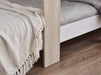 Hopscotch Bunk Bed – Pale Wood & White with Storage - Luminex FurnitureBunk BedHOR201