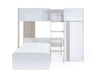 Hopscotch Bunk Bed – Pale Wood & White with Storage - Luminex FurnitureBunk BedHOR201