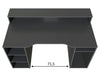 Ignis Dark Grey Gaming Desk with Hutch - Luminex FurnitureDesk3079
