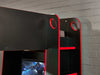 Indigo Gaming Bunk Black/Red – Gamer Bed with Desk & Storage - Luminex FurnitureBunk BedIMP001
