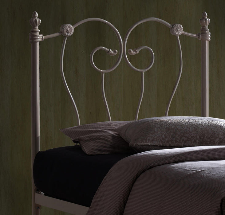 Inova Bed – Ivory Metal Victorian Style Frame | 4 Sizes - Luminex FurnitureBedINO3