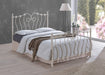 Inova Bed – Ivory Metal Victorian Style Frame | 4 Sizes - Luminex FurnitureBedINO3