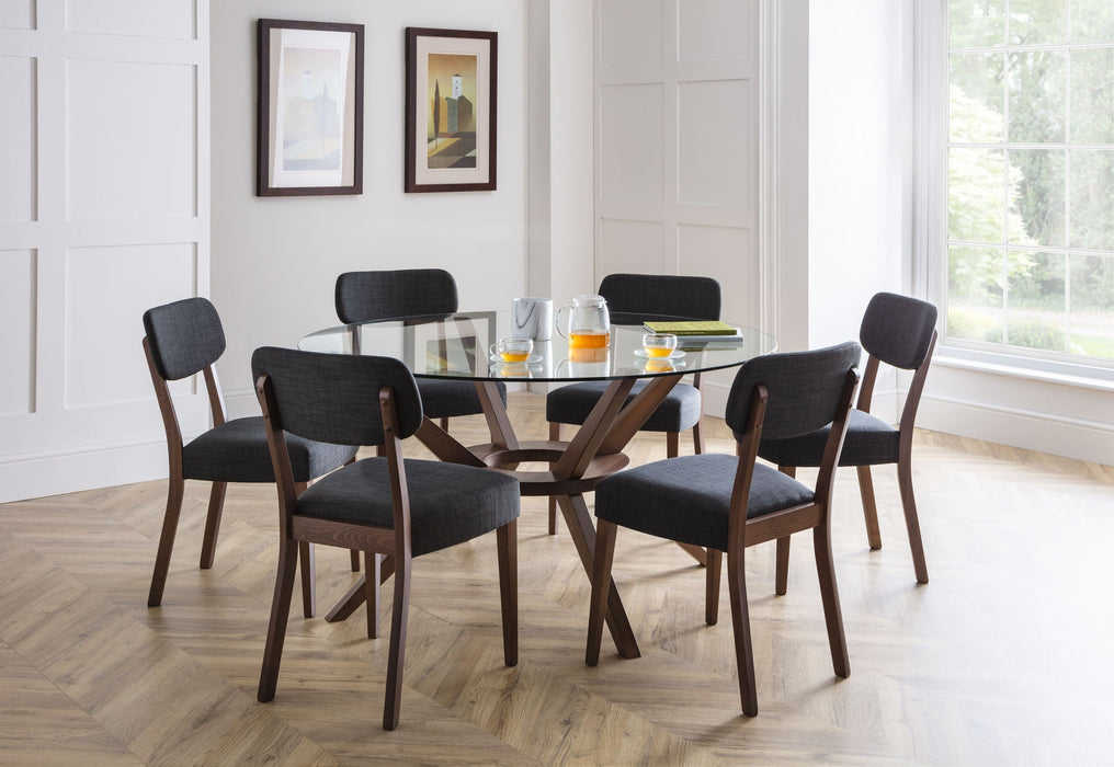 Isla 120cm Round Glass Table - Luminex FurnitureDining TableCHE101