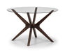 Isla 120cm Round Table and 4 Blue Braylin Chairs - Luminex FurnitureDining SetCHE302