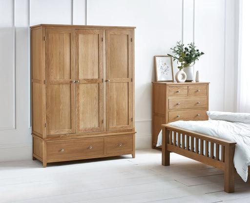 Islington 3 Door Wardrobe in Oak - Luminex FurnitureWardrobeMAL261