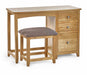 Islington Dressing Table & Stool Set – Solid Oak Bedroom Furniture - Luminex FurnitureDressing TableMAL259