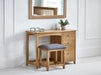 Islington Dressing Table & Stool Set – Solid Oak Bedroom Furniture - Luminex FurnitureDressing TableMAL259
