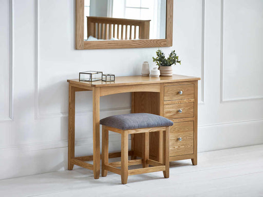 Islington Dressing Table & Stool Set – Solid Oak Bedroom Furniture - Luminex FurnitureDressing TableMAL259