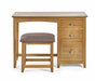 Islington Dressing Table & Stool Set – Solid Oak Bedroom Furniture - Luminex FurnitureDressing TableMAL259