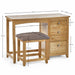 Islington Dressing Table & Stool Set – Solid Oak Bedroom Furniture - Luminex FurnitureDressing TableMAL259