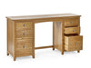 Islington Solid Oak 6 Drawer Twin Dressing Table & Stool Set - Luminex FurnitureDressing TableMAL258