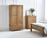 Islington Solid Oak Double Wardrobe with Drawer - Luminex FurnitureWardrobeMAL260