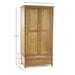 Islington Solid Oak Double Wardrobe with Drawer - Luminex FurnitureWardrobeMAL260