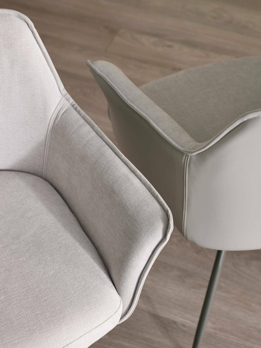 Isola Ivory Fabric Dining Chair - Luminex FurnitureChairsNOA002
