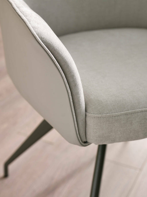 Isola Ivory Fabric Dining Chair - Luminex FurnitureChairsNOA002