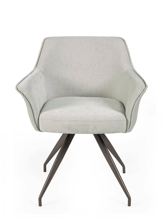 Isola Ivory Fabric Dining Chair - Luminex FurnitureChairsNOA002