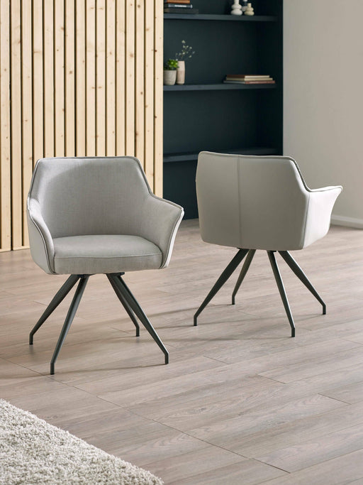 Isola Ivory Fabric Dining Chair - Luminex FurnitureChairsNOA002