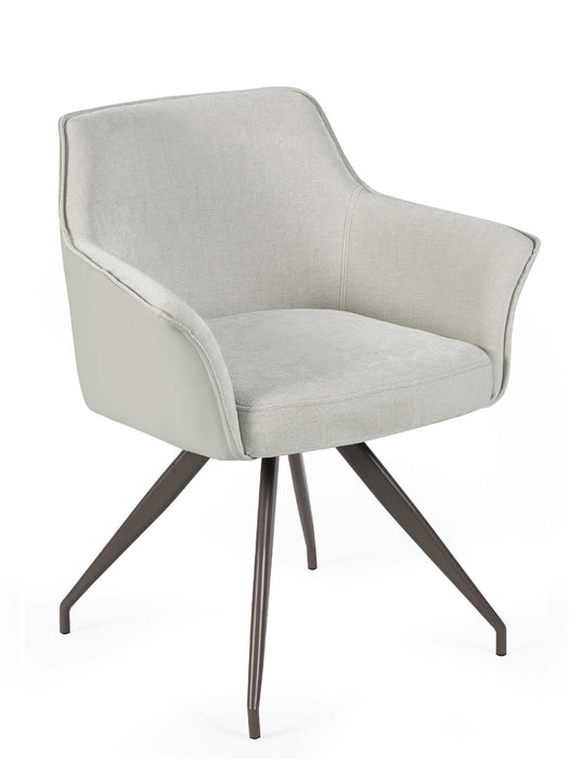 Isola Ivory Fabric Dining Chair - Luminex FurnitureChairsNOA002