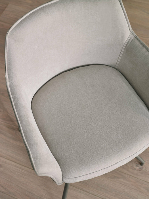 Isola Ivory Fabric Dining Chair - Luminex FurnitureChairsNOA002
