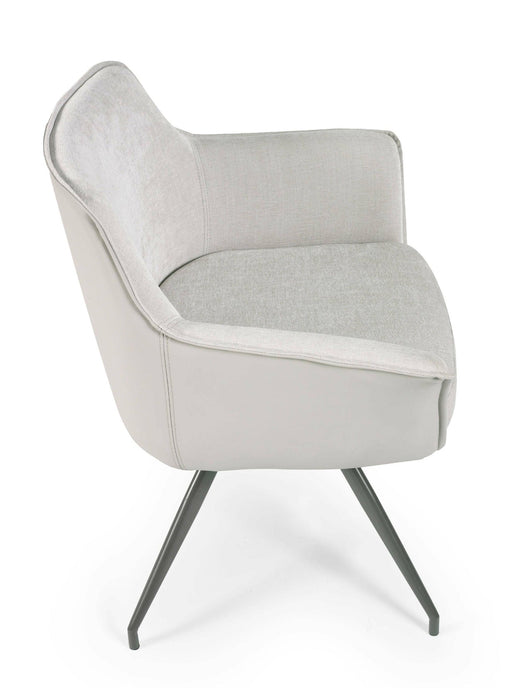 Isola Ivory Fabric Dining Chair - Luminex FurnitureChairsNOA002