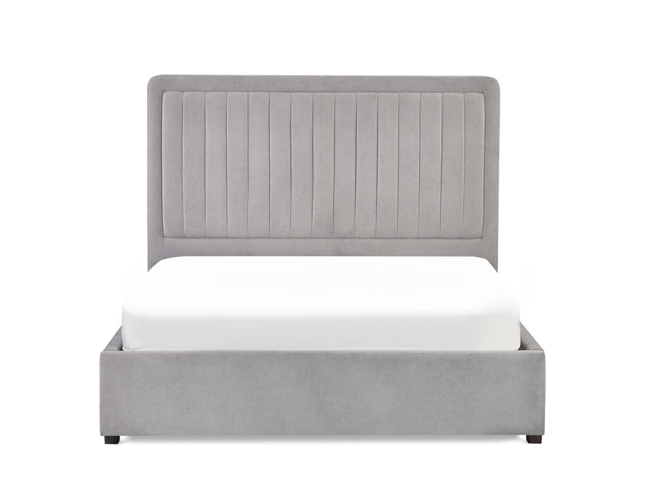 Isolde Bed - Grey - Luminex FurnitureFabric BedsSAV006