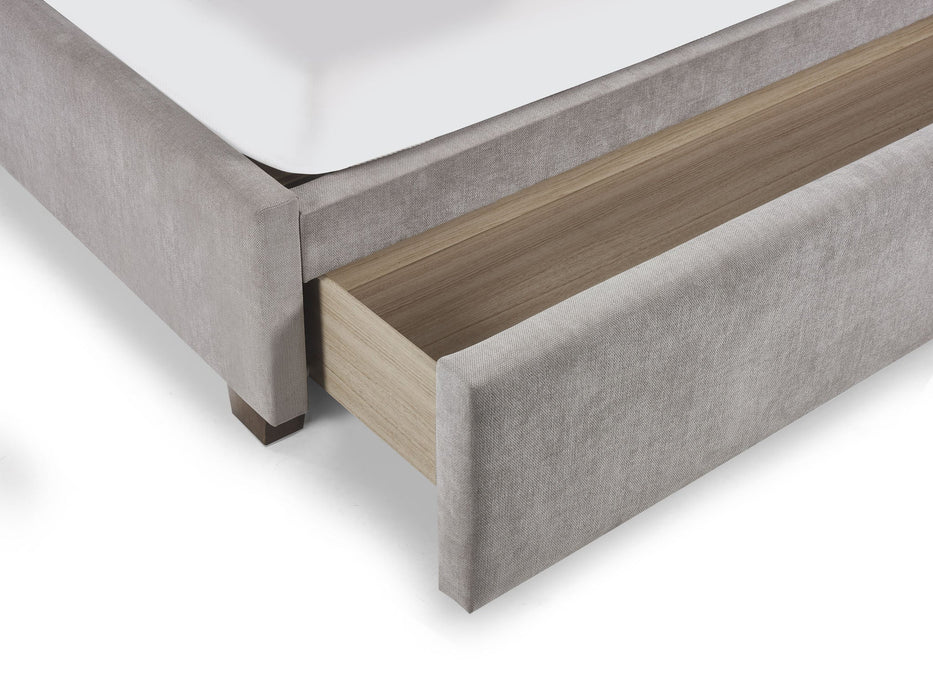 Isolde Bed - Grey - Luminex FurnitureFabric BedsSAV006