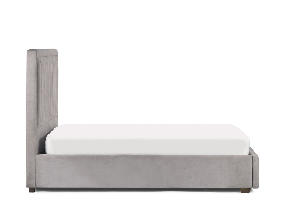 Isolde Bed - Grey - Luminex FurnitureFabric BedsSAV006