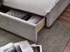 Isolde Bed - Grey - Luminex FurnitureFabric BedsSAV006
