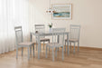 Isolde Grey Table & 4 Grey Penelope Chairs – 5-Piece Dining Set - Luminex Furniture