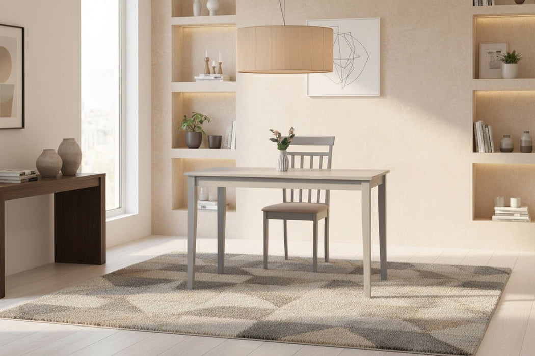 Isolde Rectangular Dining Table - Grey - Luminex FurnitureDining TableTAK003