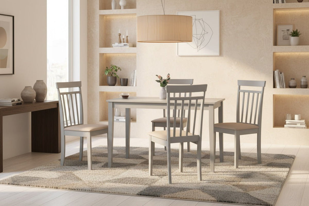 Isolde Rectangular Dining Table - Grey - Luminex FurnitureDining TableTAK003