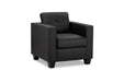 Jacaranda Black Faux Leather Armchair – Stylish & Comfortable - Luminex FurnitureOccasional Chairsjerry_sofa_black_armchair