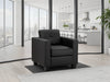 Jacaranda Black Faux Leather Armchair – Stylish & Comfortable - Luminex FurnitureOccasional Chairsjerry_sofa_black_armchair