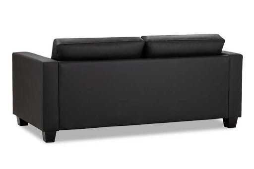 Jacaranda Black Faux Leather Sofa – 3 Seater | Modern Comfort - Luminex FurnitureSofasjerry_sofa_black_3_seater