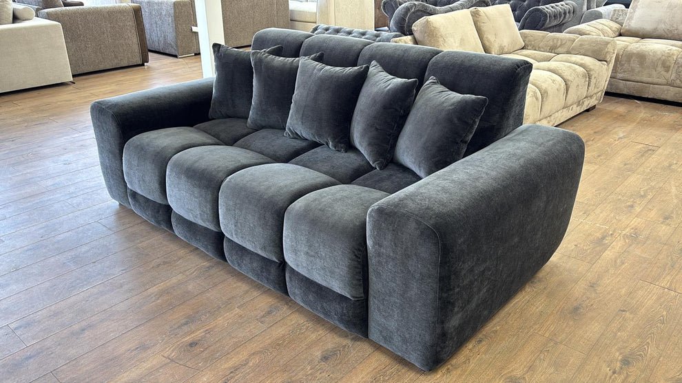 Jermyn Black 3 Seater Sofa – Modern Comfort in Fabric - Luminex FurnitureSofasjacob_sofa_black_3_seater