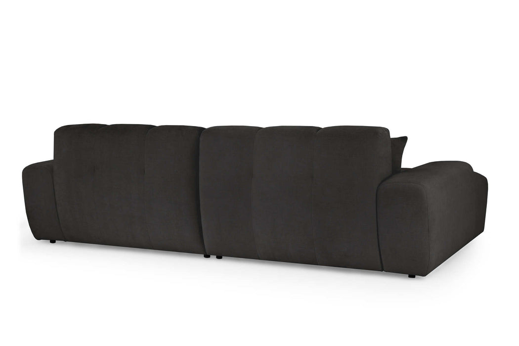 Jermyn Black Left Hand Facing Corner Sofa – 5 Seater - Luminex FurnitureSofasjacob_black_left_hand