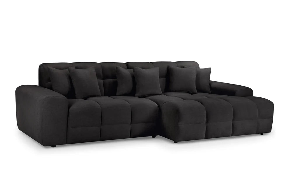 Jermyn Black Right Hand Facing Corner Sofa – 5 Seater - Luminex FurnitureSofasjacob_black_right_hand