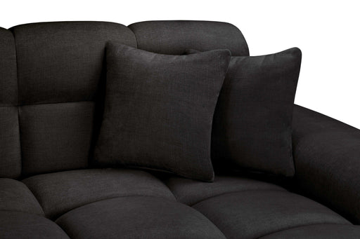 Jermyn Black Right Hand Facing Corner Sofa – 5 Seater - Luminex FurnitureSofasjacob_black_right_hand