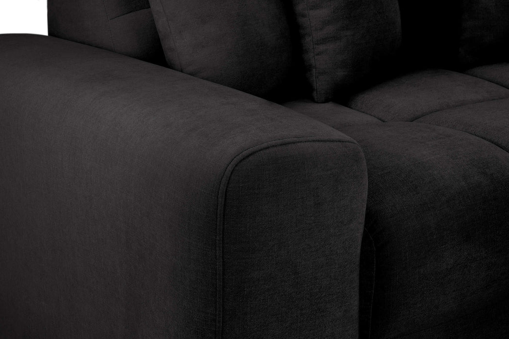 Jermyn Black Right Hand Facing Corner Sofa – 5 Seater - Luminex FurnitureSofasjacob_black_right_hand
