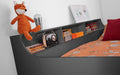Jordell Mid Sleeper Bed with Desk & Storage – Anthracite - Luminex FurnitureMid SleepersJUP105