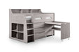 Jordell Mid Sleeper Bed with Desk & Storage – Grey Oak - Luminex FurnitureMid SleepersJUP102