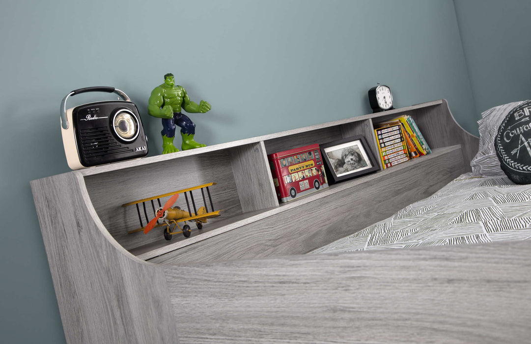 Jordell Mid Sleeper Bed with Desk & Storage – Grey Oak - Luminex FurnitureMid SleepersJUP102