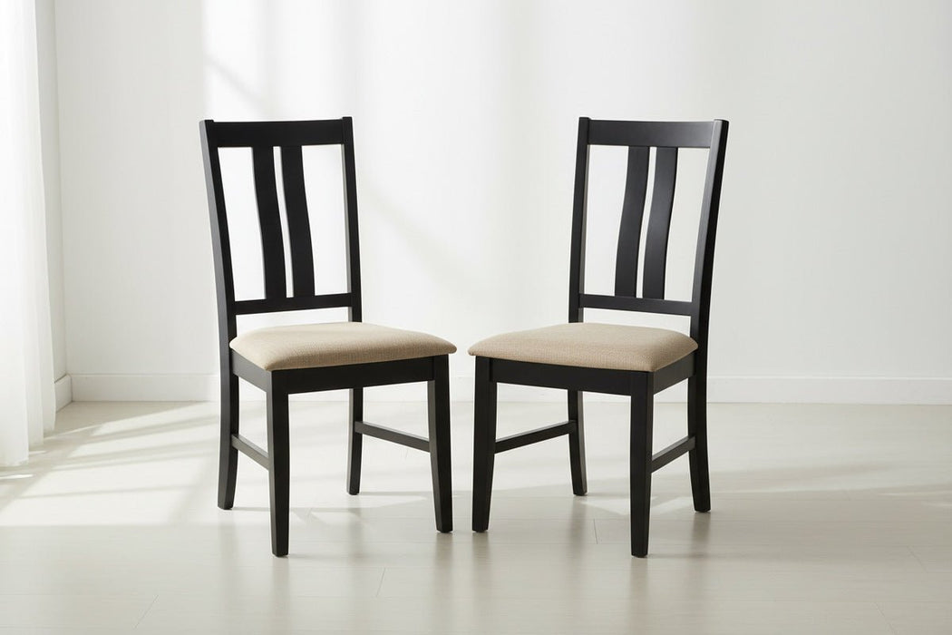 Juliette Black Dining Chairs – Set of 2 - Luminex FurnitureChairsHIL102