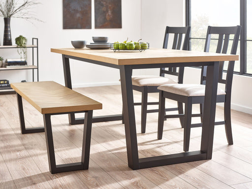 Juliette Oak Veneer Dining Bench - Luminex FurnitureBench SeatHIL003
