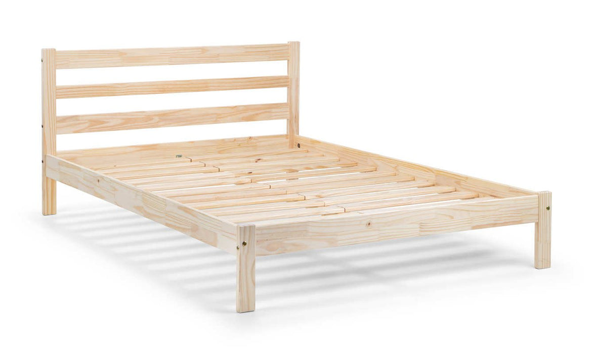 Kendal Bed – Unfinished Pine Frame | Durable Natural Style - Luminex FurnitureWooden BedsSAM002